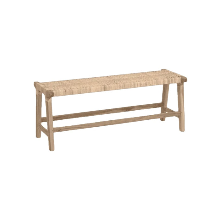 Banc teck et rotin Rubi