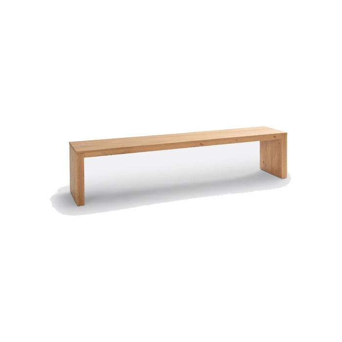 Banc Vanoise en chêne massif – vue détourée