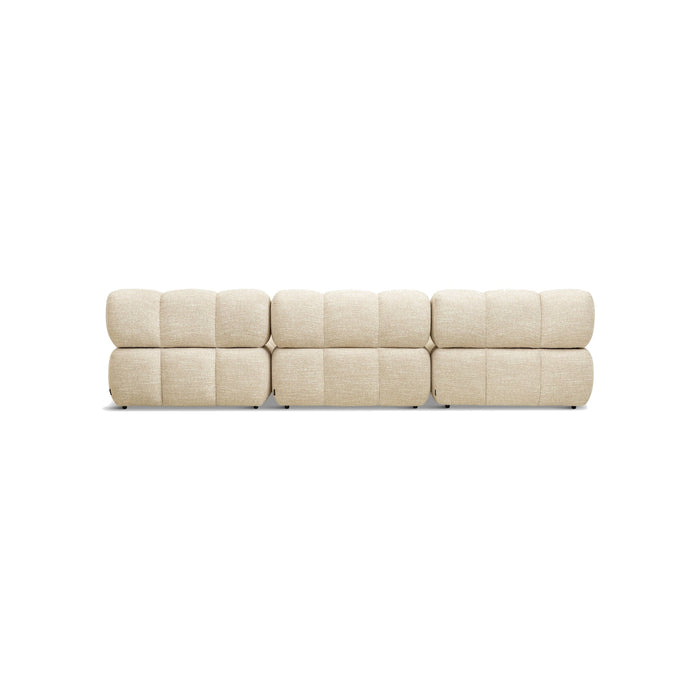 Canapé Waffle modulable beige – détail des modules d'assise