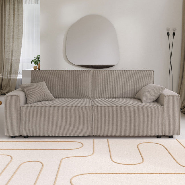 Vienna straight convertible sofa with storage