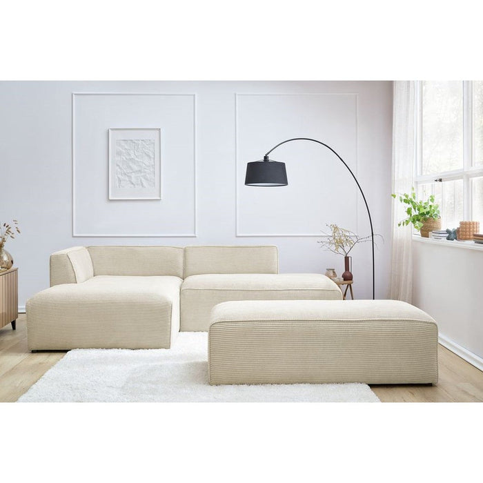 Megève corner sofa with pouf - Bobochic