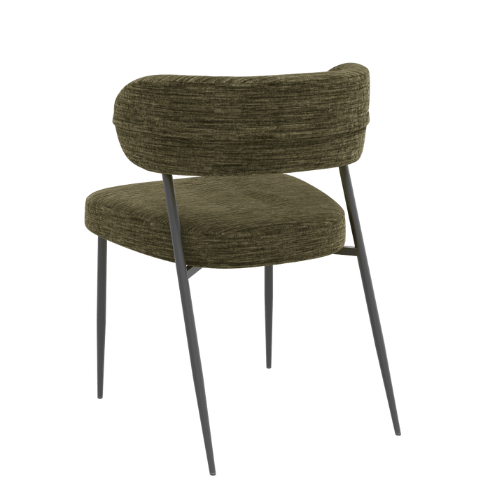 Chaise tissu et acier Londres - Akante