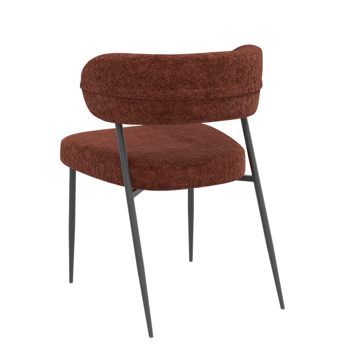 Chaise tissu et acier Londres - Akante