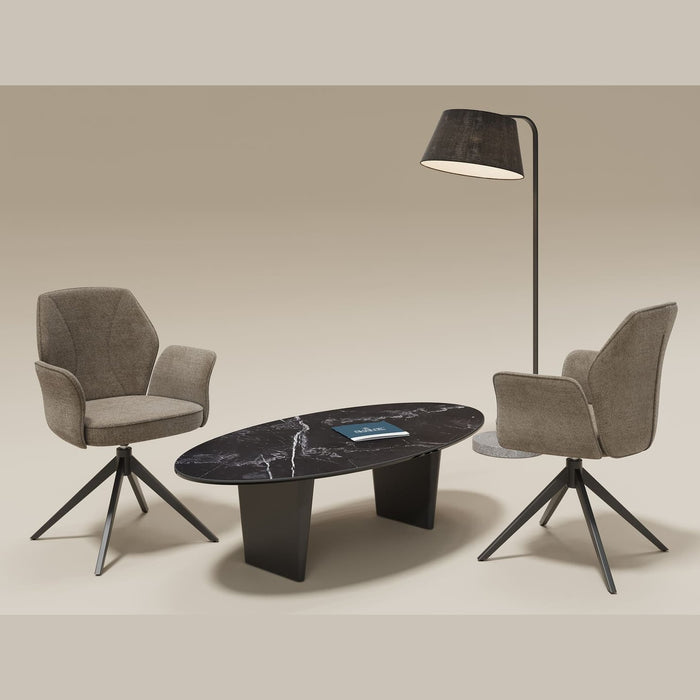 Chaise tissu et acier Vienna - Akante