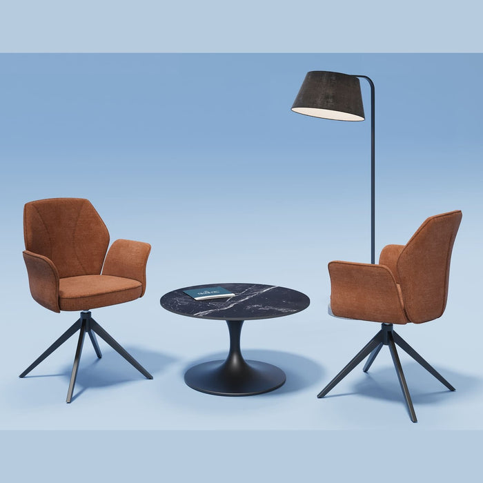 Chaise tissu et acier Vienna - Akante