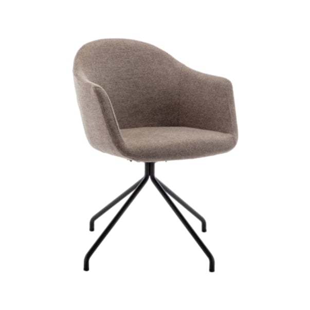 Chaise de bureau tissu et métal Kooij