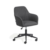 Chaise de bureau tissu et métal Madina