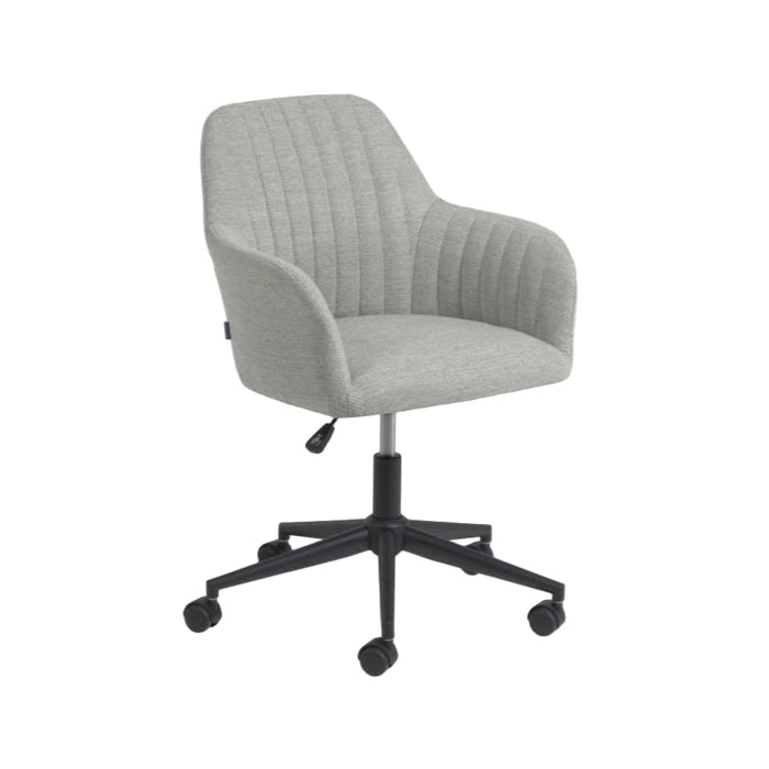 Chaise de bureau tissu et métal Madina