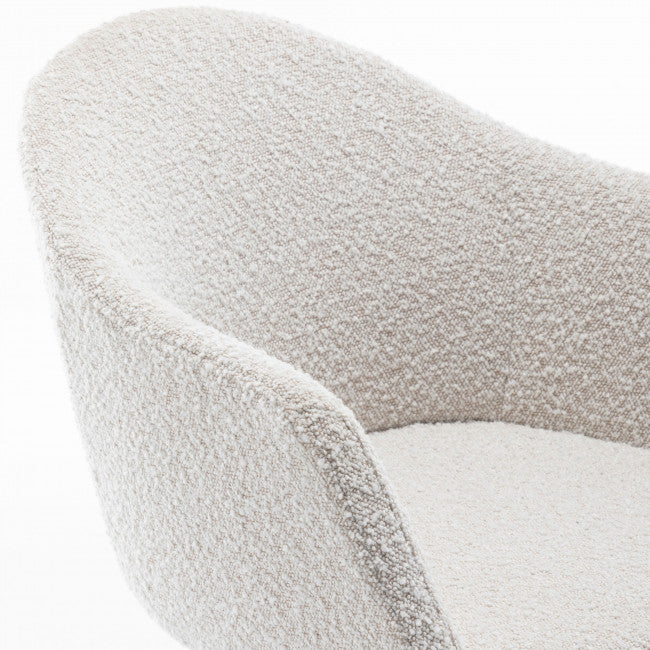 Chaise de bureau tissu et métal Kooij