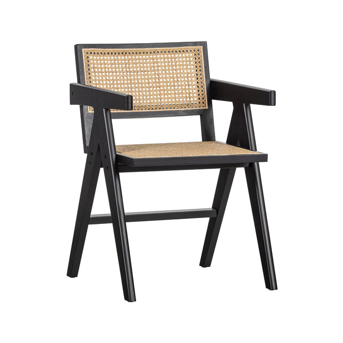 Chaise bois massif et fibres naturelles Gunn