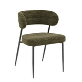 Chaise tissu et acier Londres - Akante