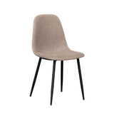 Chaise tissu et bois Stockholm