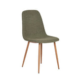 Chaise tissu et bois Stockholm