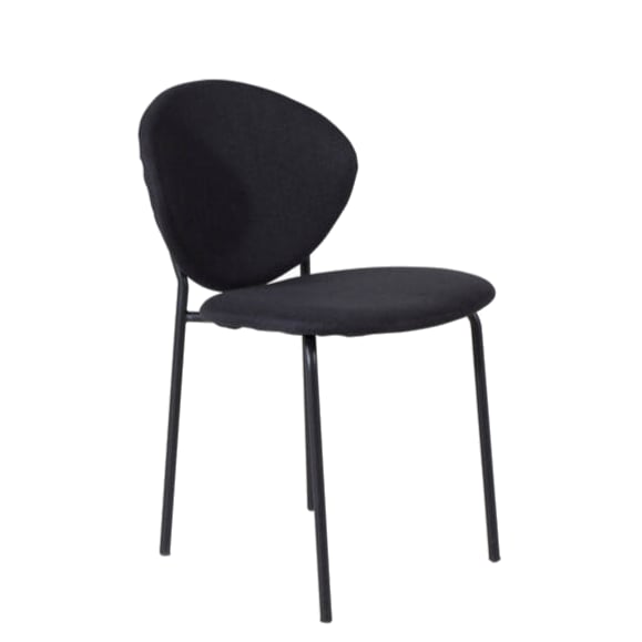 Chaise tissu et métal Vault