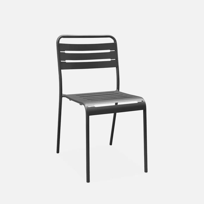 Table de jardin acier avec 2 chaises Honfleur