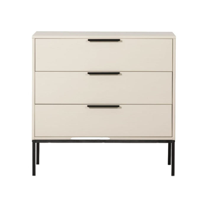 Commode pin massif beige Adam