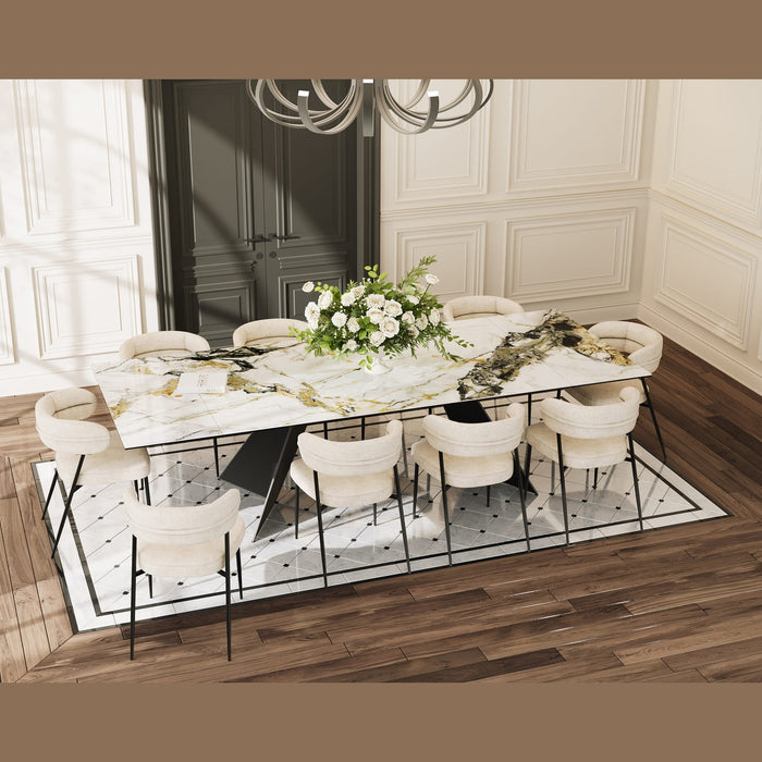 Table extensible marbre Washington - Akante