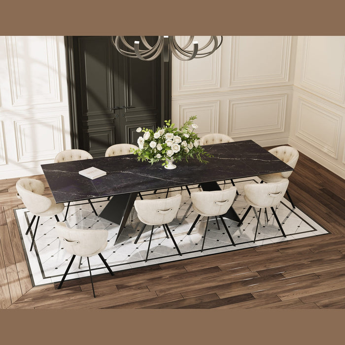Table extensible marbre Washington - Akante