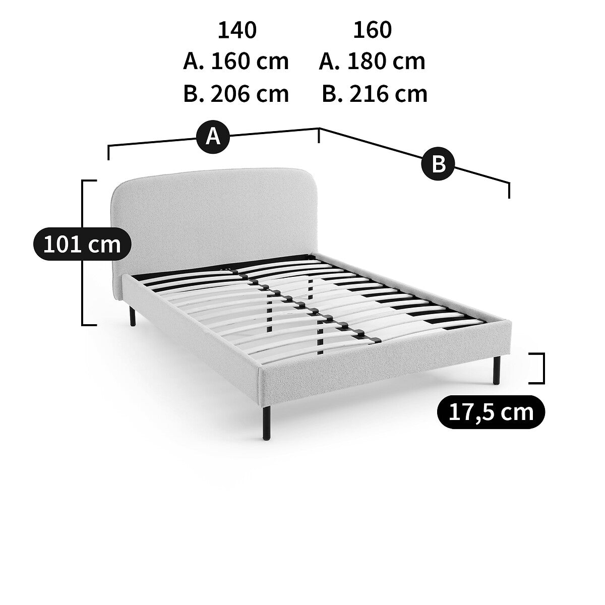 Baumain upholstered bed