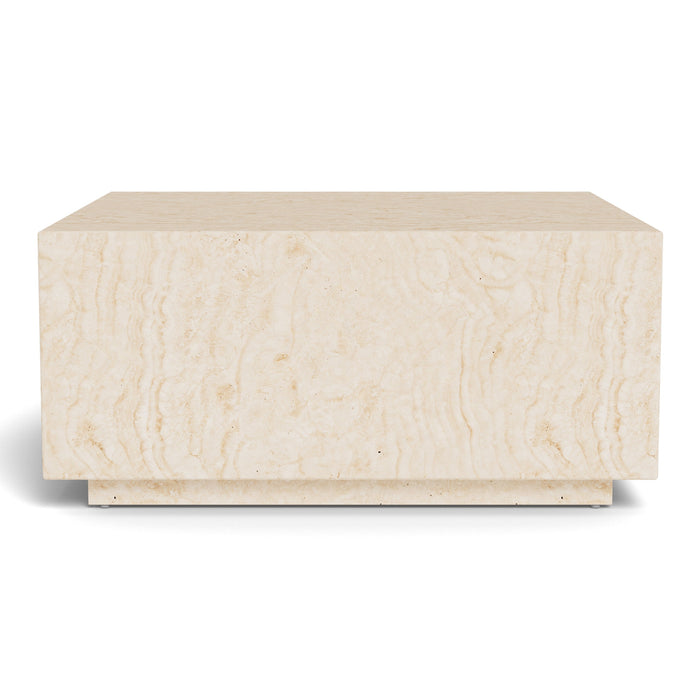 Table basse effet travertin Mina