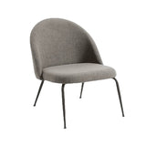 Fauteuil tissu chenille et acier Blava