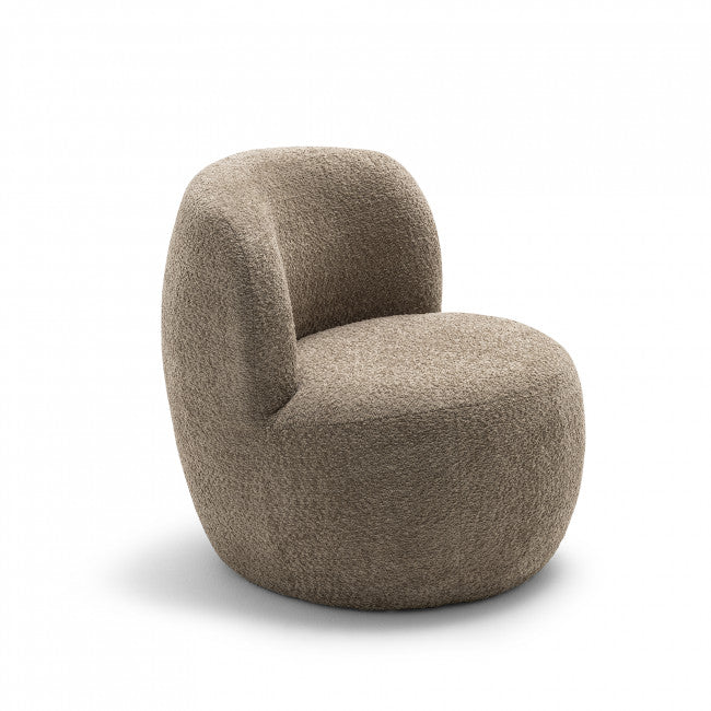 Fauteuil tissu bouclette Wilmotte