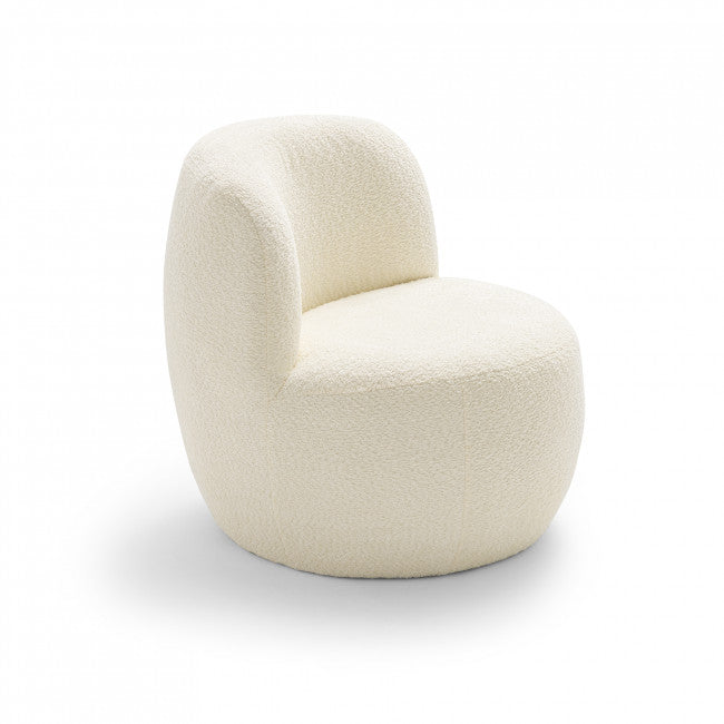 Fauteuil tissu bouclette Wilmotte