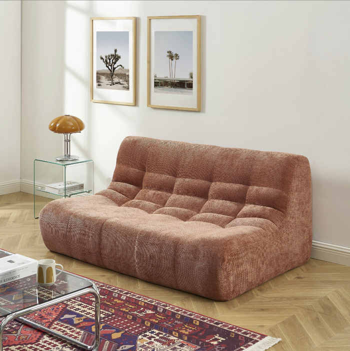 Banquette 2 places tissu chenille Milo