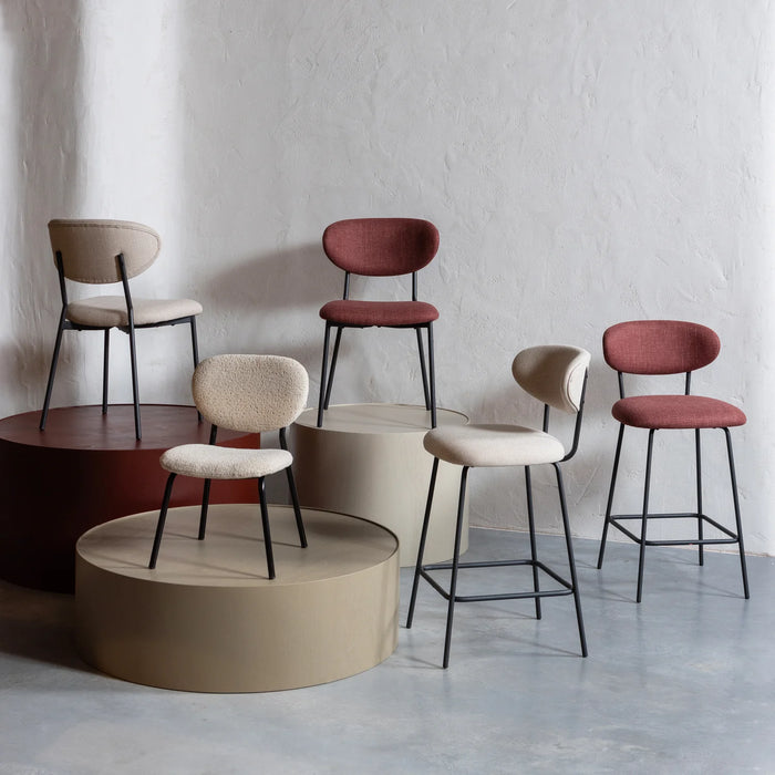 Chaise tissu tissé Kjeld