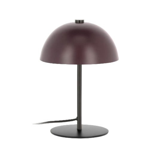 Lampe à poser métal peint grenat Aleyla