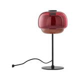 Lampe à poser Kinako en verre rouge – vue détourée