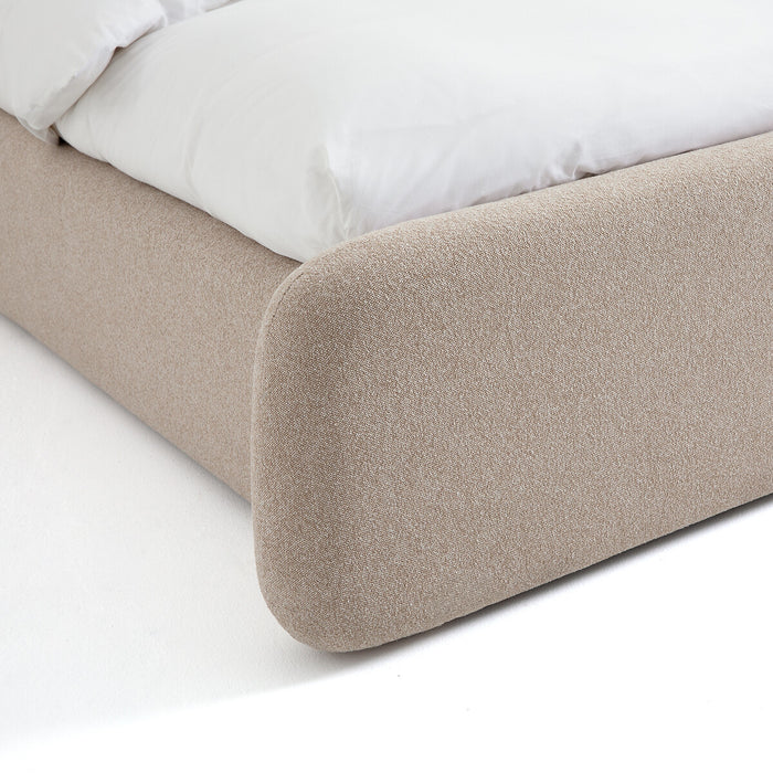 Lit coffre Skagen – vue de dos de la structure rembourrée