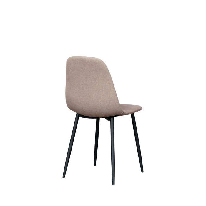 Chaise tissu et bois Stockholm