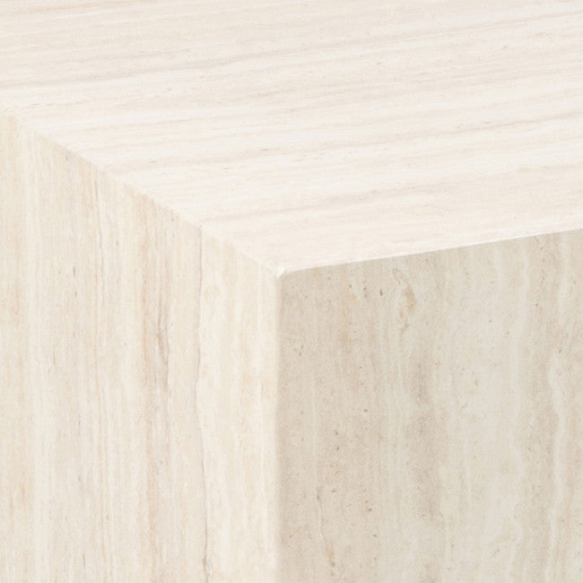 Lot de tables basses effet travertin