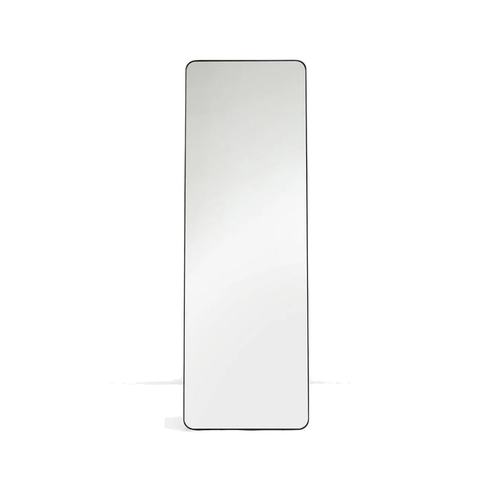 Miroir sur pied bois naturel