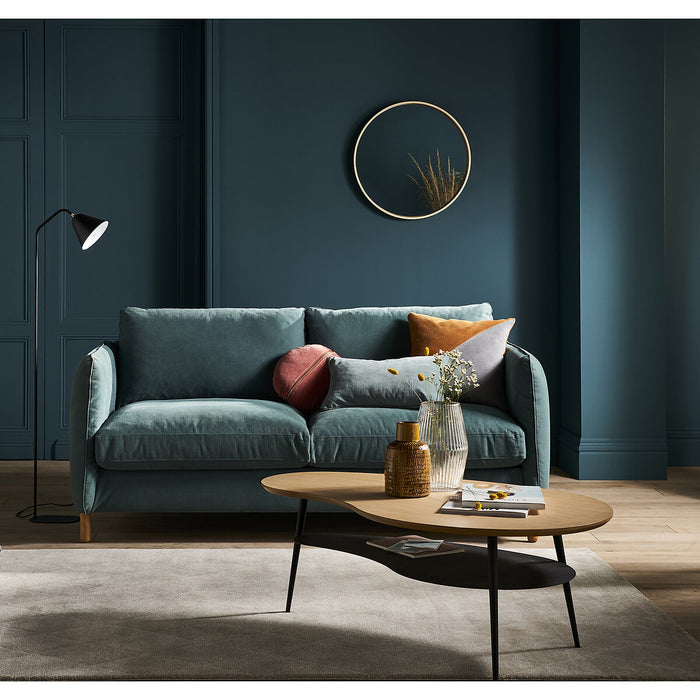 Miroir rond métal noir Alaria 59 cm