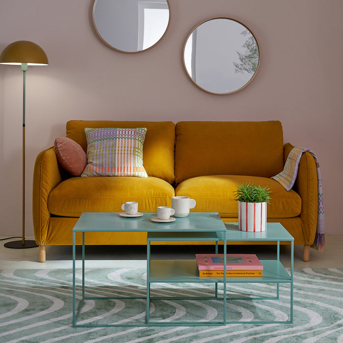 Miroir rond métal noir Alaria 59 cm