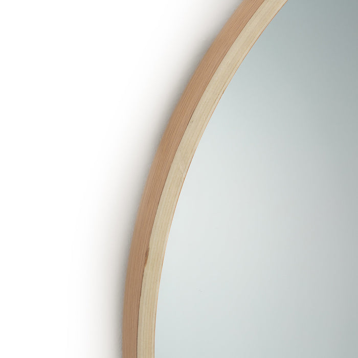 Miroir rond métal noir Alaria 59 cm