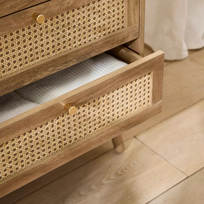 Commode 6 tiroirs rotin naturel Palma