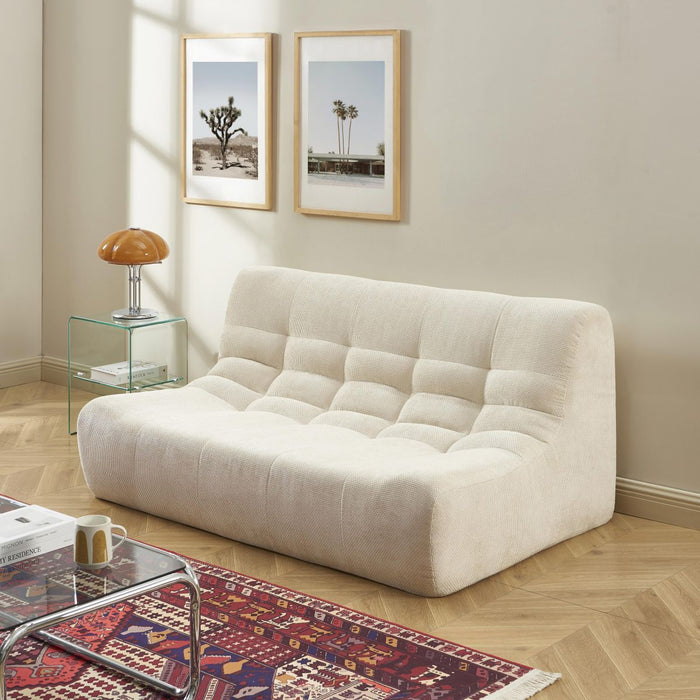 Banquette 2 places tissu chenille Milo