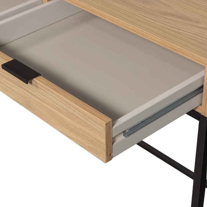 Bureau mélaminé et chêne Silas