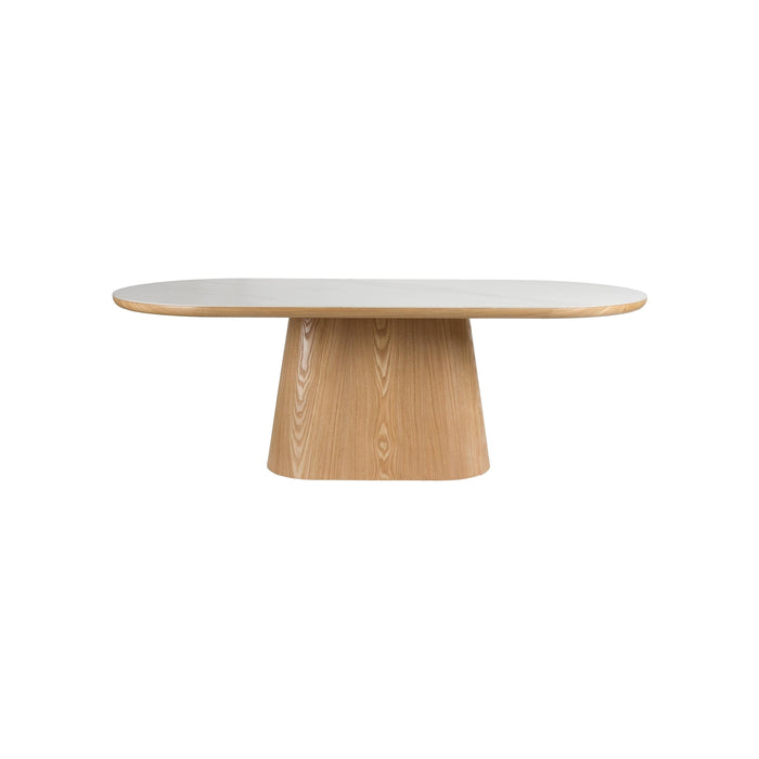 Table à manger bois et pierre Almira