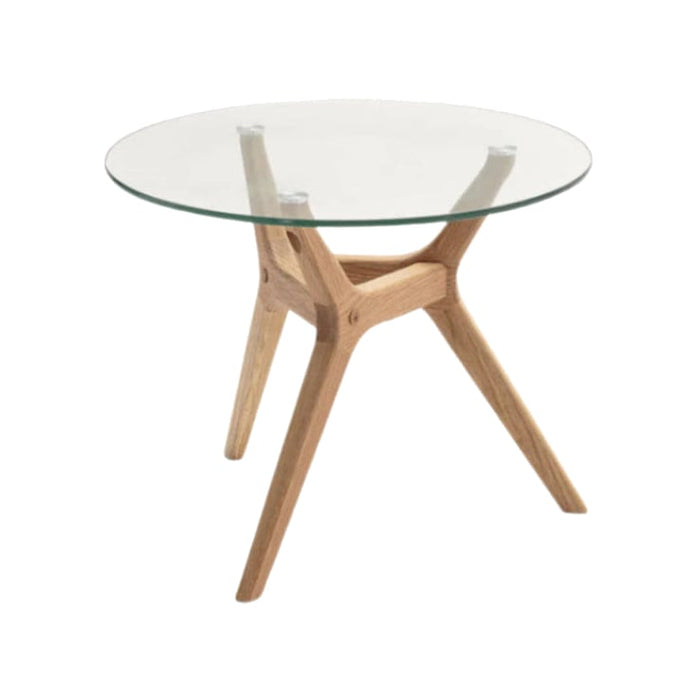 Table d'appoint noyer et verre Maricielo - AM.PM