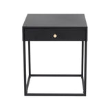 Table de chevet métal et bois Bakal