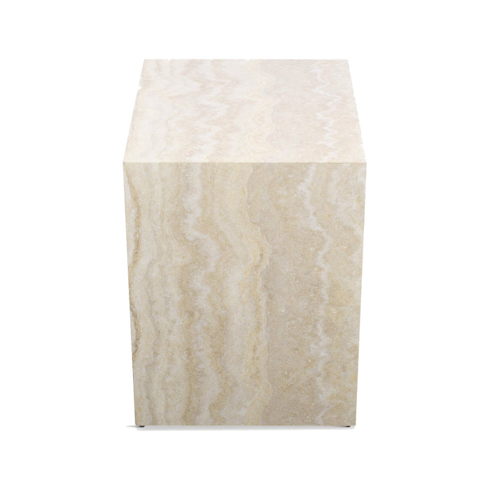 Table de chevet Napoli – détail de la tablette de rangement