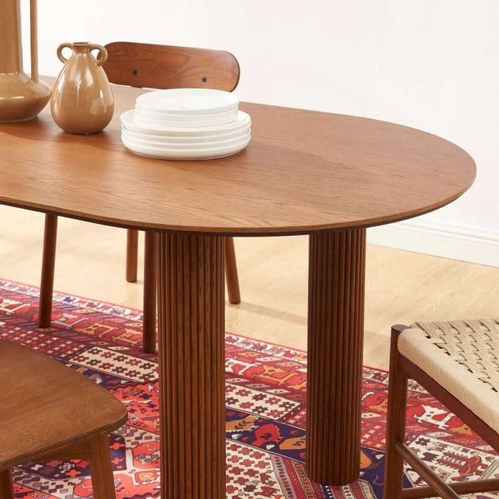 Table à manger placage bois Orion