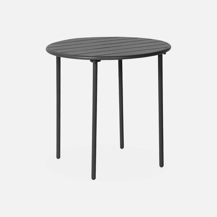 Table de jardin acier avec 2 chaises Honfleur