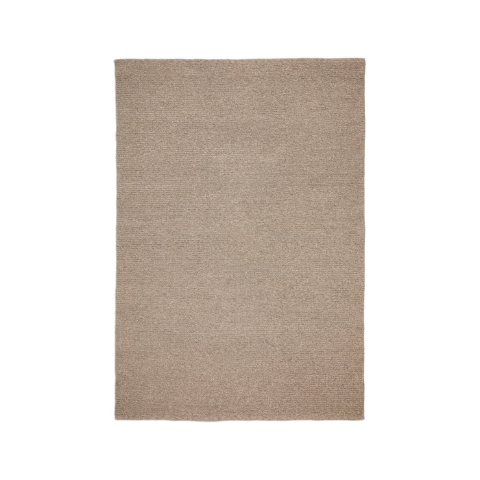 Tapis Girona taupe en polypropylène recyclé – vue détourée