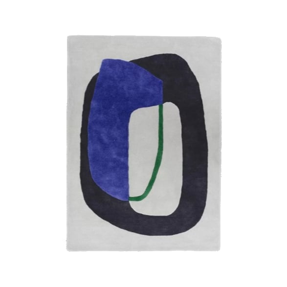 Tapis laine Inclusion Bleu Outremer - Edito