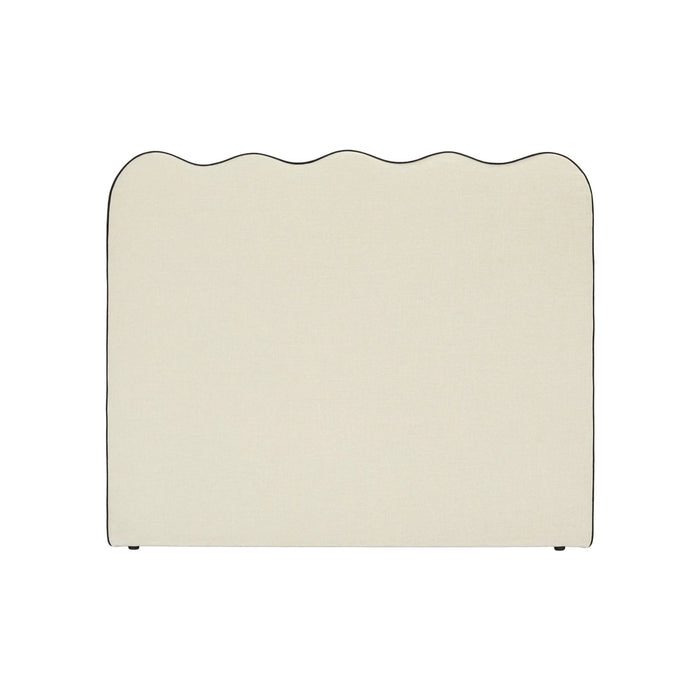 Tête de lit Atlante chenille beige – vue détourée